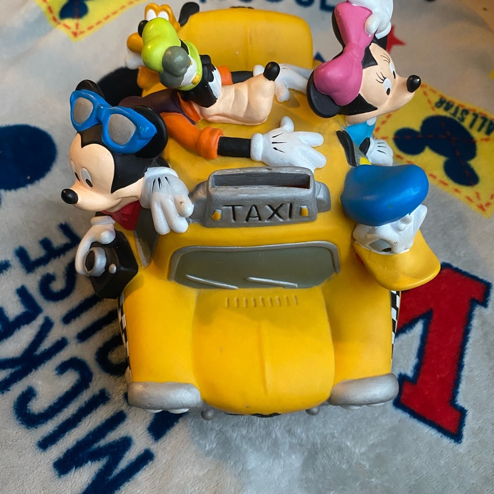 Disney Mickey Mouse Yellow and Pink Toy Car